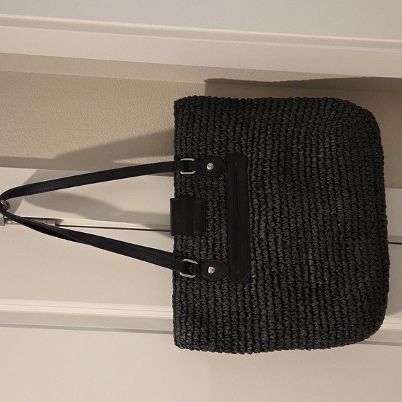 Patricia Nash Manarola Straw Tote in Black - Picture 4 of 10